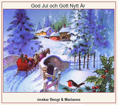 God Jul, Bengt & Marianne!